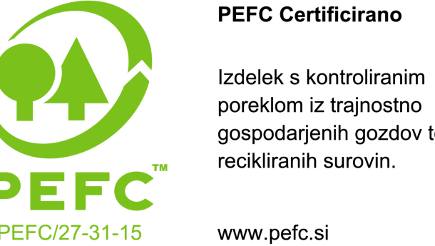 PEFC certifikat v LIP Bohinj, d.o.o.